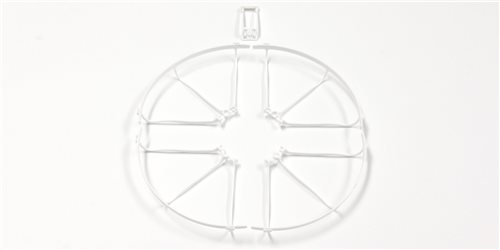 PROPELLER GUARD (4) AND WING STAY DRONE RACER - WHITE