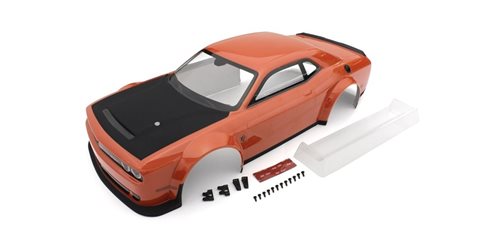 Pre-painted 1:8 GT2 Bodyshell Dodge Challenger Demon SRT 2018