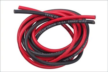 SILICONE WIRE BLACK/RED 14AWG