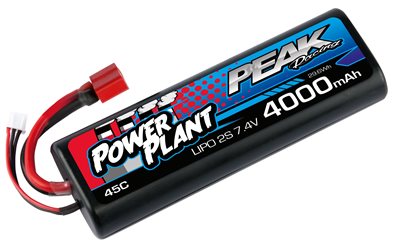 POWER PLANT PEAK LIPO 2S-7.4V-4000-45C-DEANS 12AWG