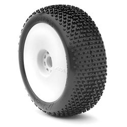 1:8 BUGGY I-BEAM (SUPERSOFT - LONG WEAR) EVO WHEEL PRE-MOUNTED WHITE